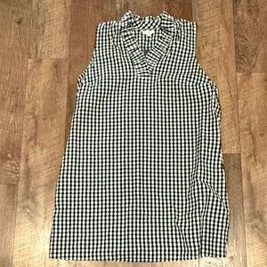 WOMENS NWT CROWN & IVY BLACK CHECK DRESS 1X